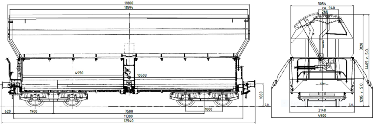 Technische Skizze des Talns 974